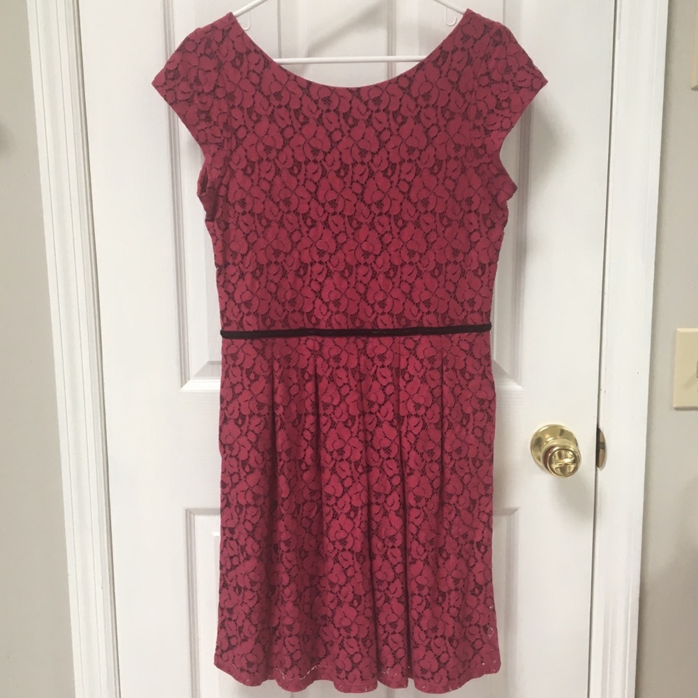 Julienne W by Weston Wear dress with lacy overlay